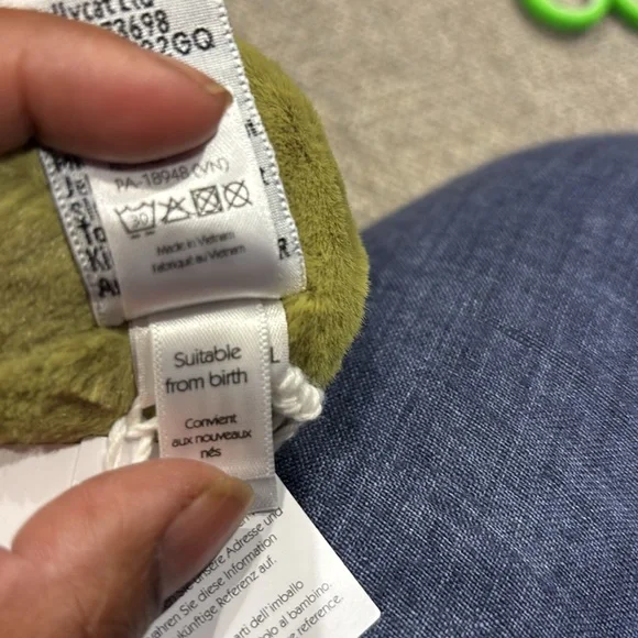 Jellycat Green and White Plush Frog Toy - Picture 13 of 14